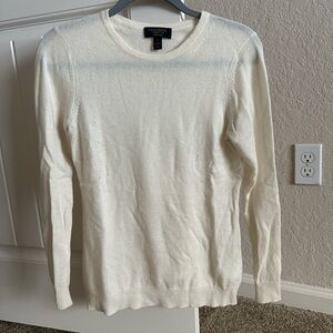 Charter Club Cream Crew Neck Sweater